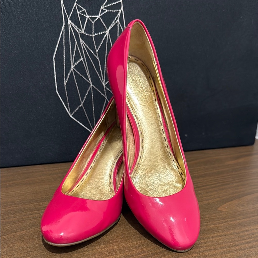 Coach Fuchsia Patent Leather Heels